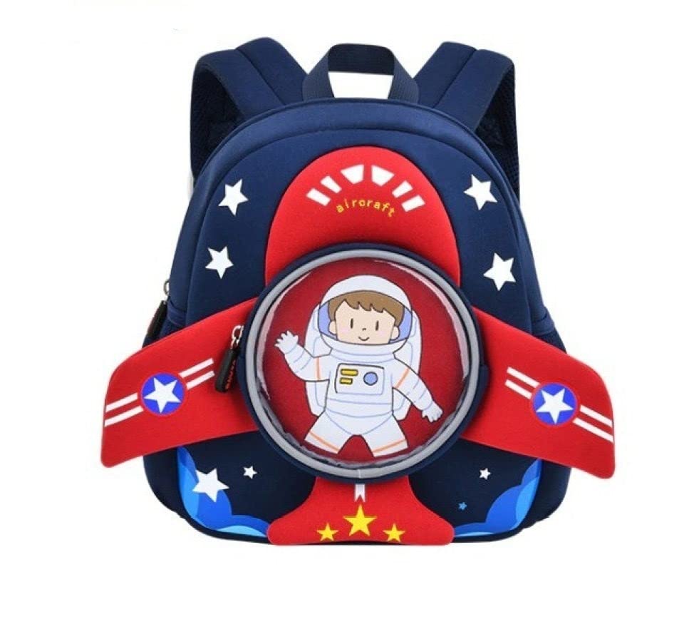 Space Rocket Backpack for Children: Fun cartoon astronaut design with stars. Lightweight and comfortable for daily use.
www.usmile
.toys