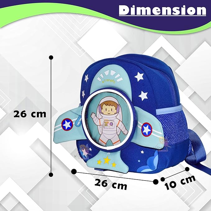 Kids' Space Rocket Backpack with Astronaut: Features a smiling cartoon character in a spaceship. Great for school and travel.
www.usmile.toys