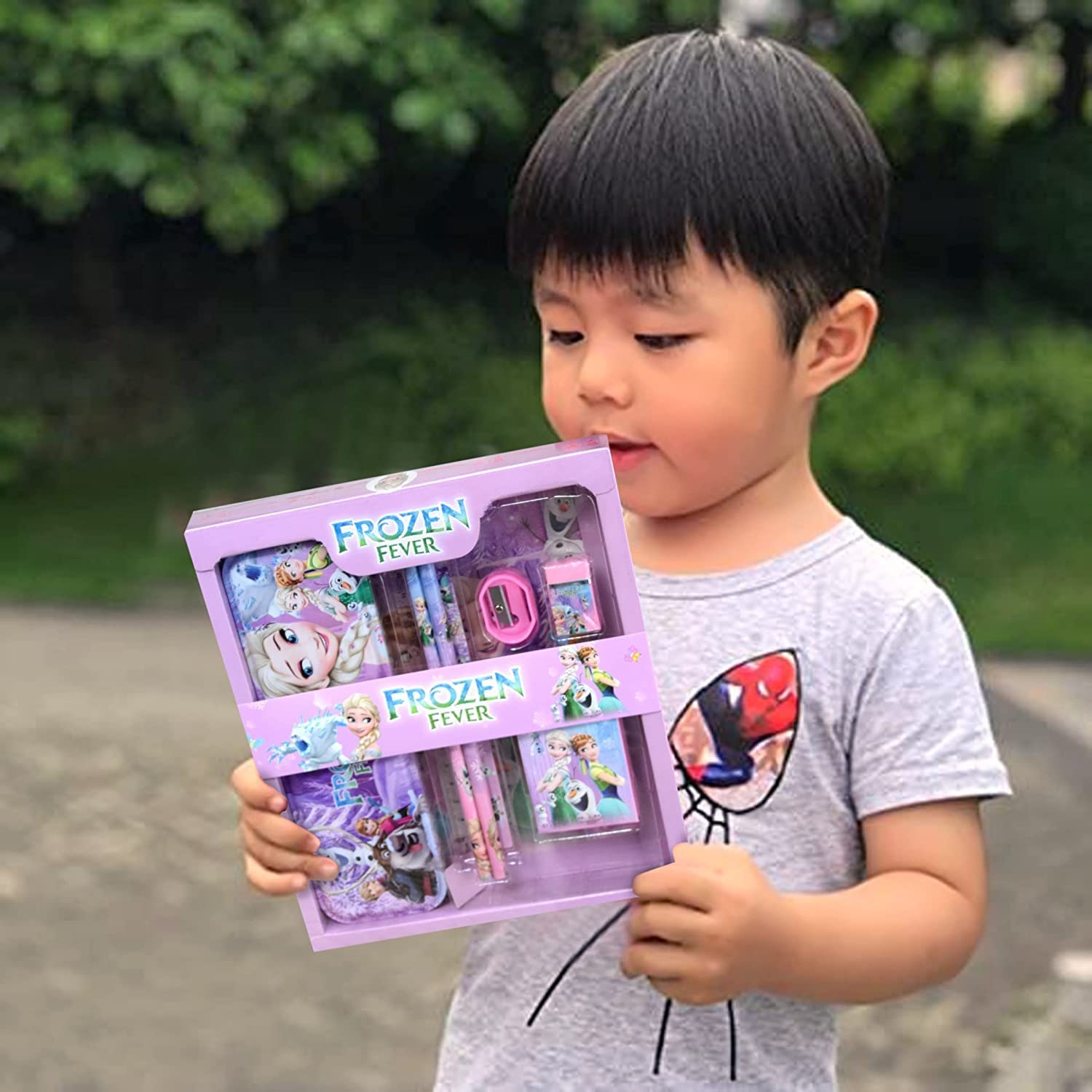 Complete stationery kit for kids – includes pens, pencils, erasers, and more