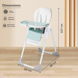 Marshmallow Lite Baby Feeding High Chair for Babies(6 Levels)