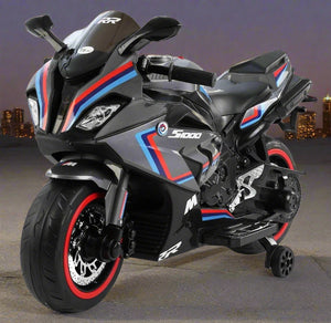 Battery Operated Rechargeable bike for kids - black RR bike