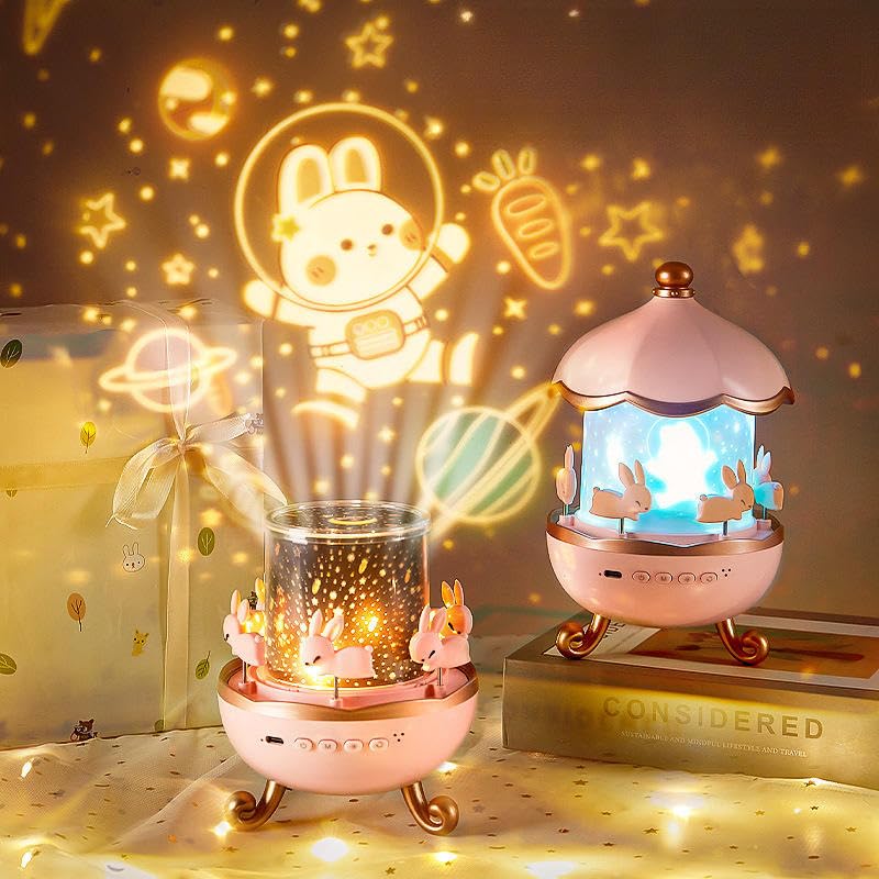 This rotating lamp with star projections creates a magical bedtime atmosphere.
Explore our wide range of adorable kids' night lights and bedroom decor at Usmile Toys www.usmile.toys.