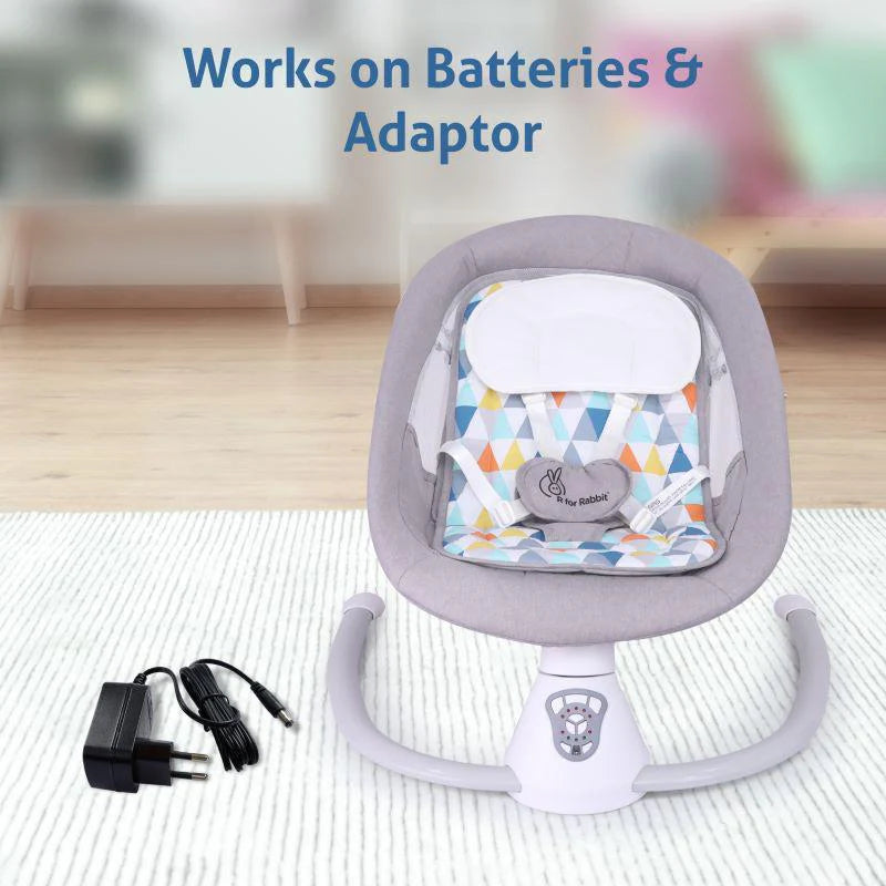 R For Rabbit Cradle And Swing - Cocoon The Smart Auto Baby Swing