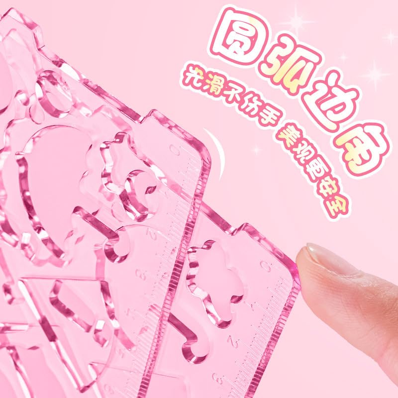8-in-1 Doodle Buddy Drawing Ruler Set: Collection of stencils and rulers for hand-drawn designs and patterns.
www.usmile.toys