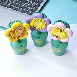 Mini Desk Fan for Kids - Flower Shaped