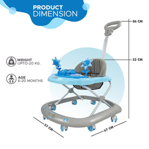 Usmile® baby walker with a cute green caterpillar toy and musical notes design, perfect for infants learning to walk www.usmile.toys