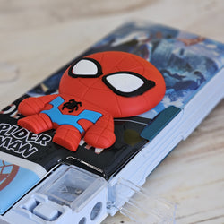  Interactive magnetic compass box for kids, Spider-Man design, with sharpener, www.usmile.toys.
