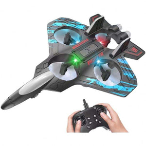 Experience aerial fun with the Fighter RC Plane! This remote-controlled jet toy is perfect for kids and easy to fly. Durable design for indoor/outdoor play. Shop now! www.usmile.toys
