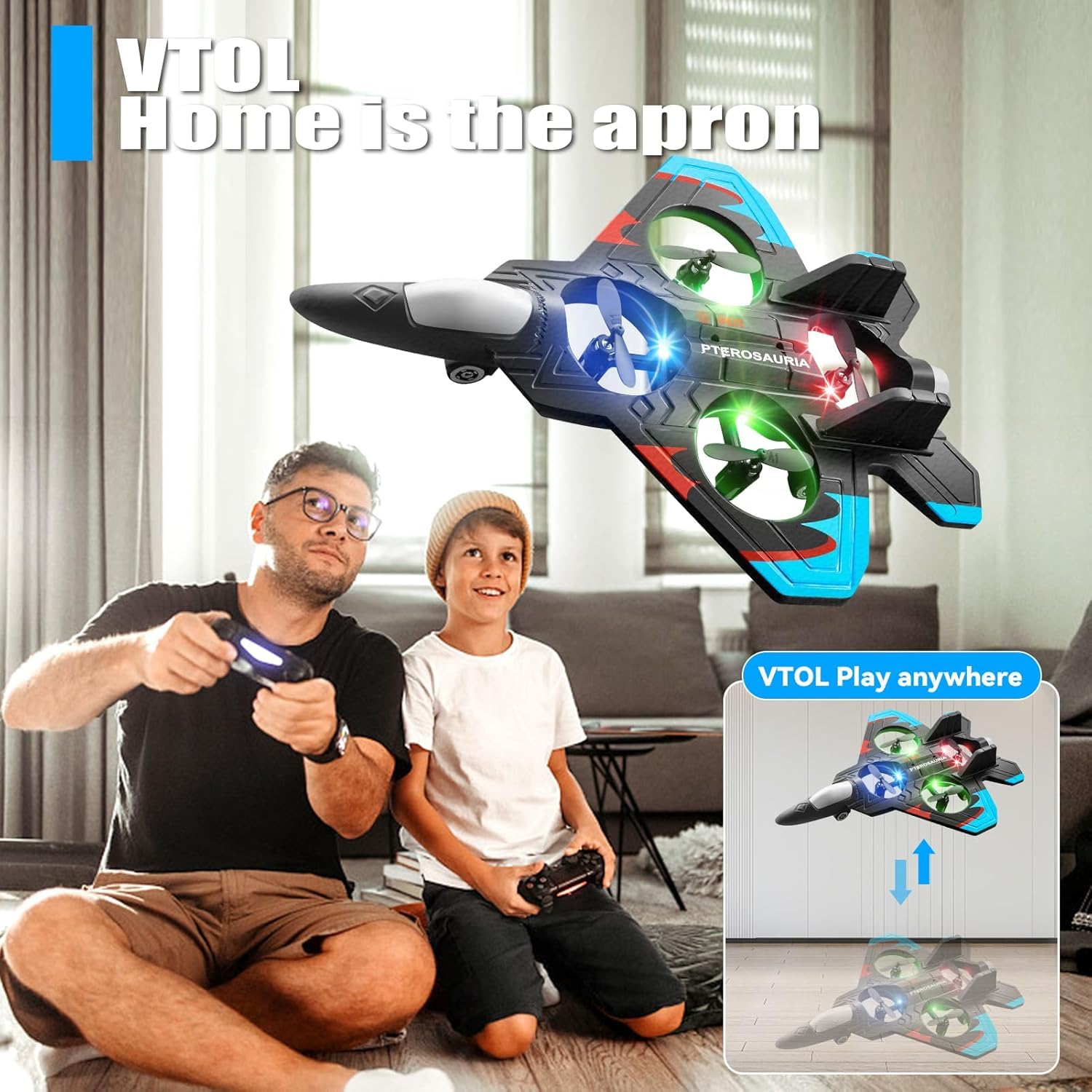 Experience aerial fun with the Fighter RC Plane! This remote-controlled jet toy is perfect for kids and easy to fly. Durable design for indoor/outdoor play. Shop now! www.usmile.toys