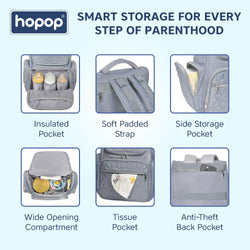 Hopop Baby Diaper Bag for Mothers