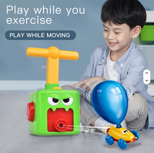 Tower Balloon Pump Car Toy Set | Air Powered Balloon Car for Kids