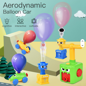 Tower Balloon Pump Car Toy Set | Air Powered Balloon Car for Kids