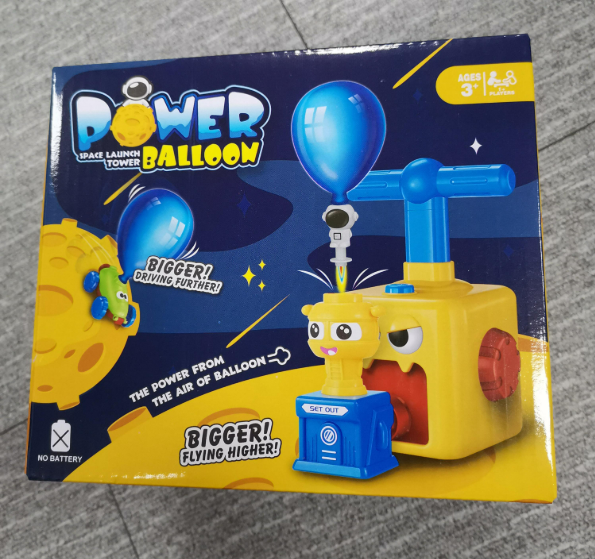 Tower Balloon Pump Car Toy Set | Air Powered Balloon Car for Kids