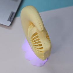 Cute moon and star portable fan, USB rechargeable, ideal return gift from www.usmile.toys
