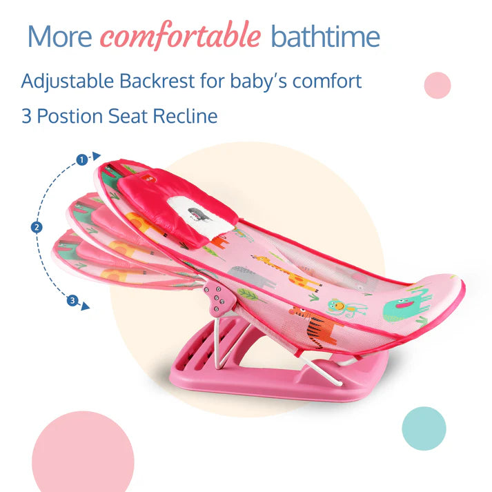 Make bath time fun and safe with the Luvlap Aqua & Jungle Tales Baby Bather, designed with adorable sea creatures to keep your infant comfortable and entertained. Available at uSmile.toys." www.usmile.toys
