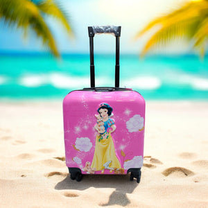 Pink Barbie kids travel luggage 3 piece combo set with New York theme, including backpack and trolley bags. Ideal for www.usmile.toys