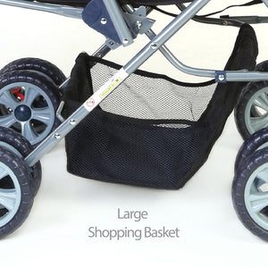 A comfortable and safe pram for infants and toddlers on usmile.toys. www.usmile.toys
