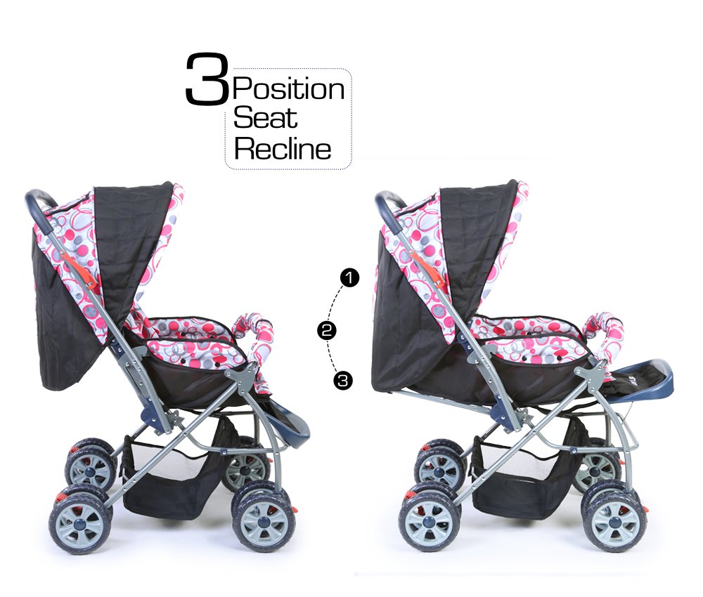 A comfortable and safe pram for infants and toddlers on usmile.toys. www.usmile.toys