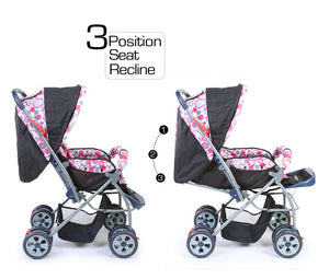 A comfortable and safe pram for infants and toddlers on usmile.toys. www.usmile.toys