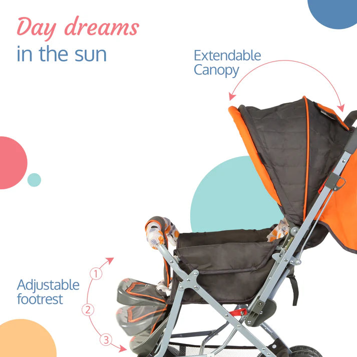 Enjoy sunny strolls with the Luvlap Sunshine Baby Stroller, designed for comfort and convenience, bringing joy to every outing with its vibrant colors. Available at uSmile.toys. www.usmile.toys