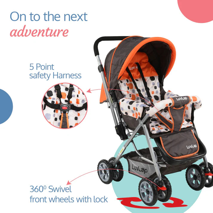 Enjoy sunny strolls with the Luvlap Sunshine Baby Stroller, designed for comfort and convenience, bringing joy to every outing with its vibrant colors. Available at uSmile.toys. www.usmile.toys