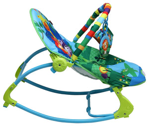 Keep your baby comfortable and entertained with the Luvlap Jungle Tales Toddler Rocker & Bouncer, offering a soothing rocking motion and engaging jungle-themed toys for development. Available at uSmile.toys." www.usmile.toys
