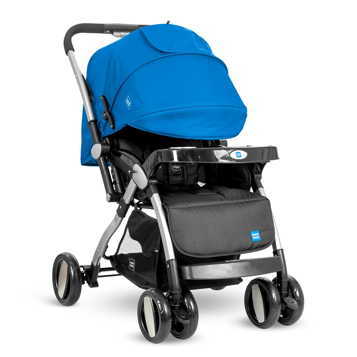 Usmile Toys Mee Mee baby pram, ideal for newborns and toddlers, with a spacious seat and sun canopy.
www.usmile.toys