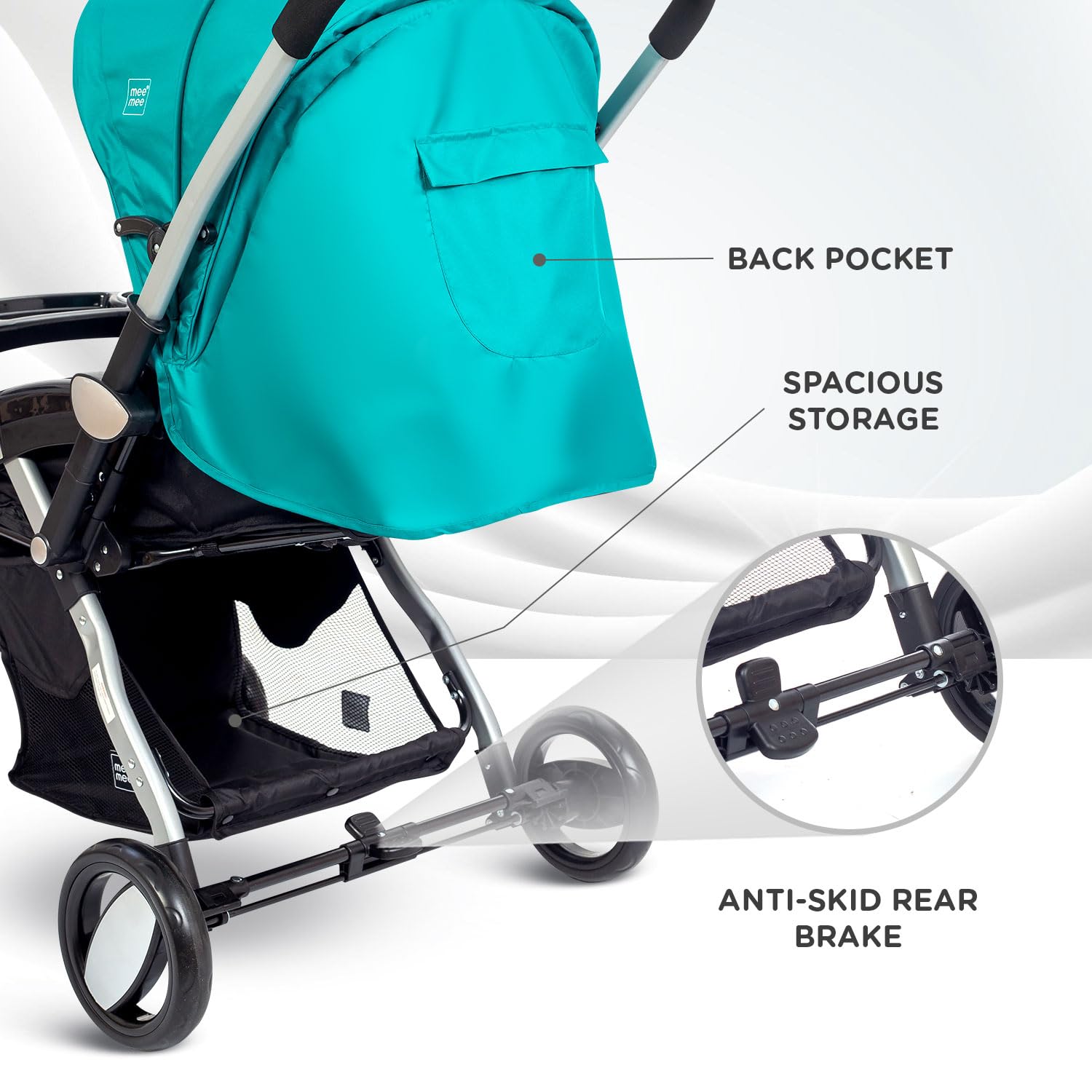 Usmile Toys Mee Mee baby pram, ideal for newborns and toddlers, with a spacious seat and sun canopy.
www.usmile.toys