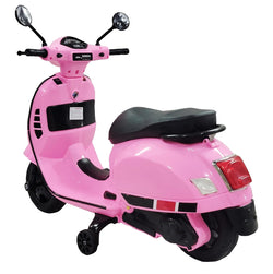 Vespa 12v Battery Operated Rechargeable Ride On Scooter for Girls and Boys