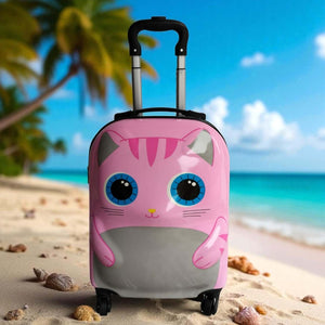 This is highly descriptive, clearly identifying the color, the "cat character," its intended user ("kids"), the product type ("trolley bag"), and the key selling point ("unbreakable design"). It also includes your brand name. This is excellent for specific searches. WWW.USMILE.TOYS