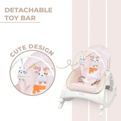 Discover the versatility of the R For Rabbit 3-in-1 Baby Rocker & Bouncer, transitioning from play to feeding and resting with ease, ensuring comfort and engagement for your child. Available at uSmile.toys."www.usmile.toys