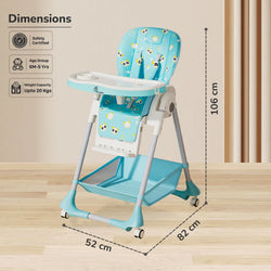 R For Rabbit Baby High Chair - Marshmallow Green