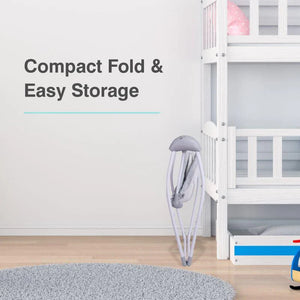 Comforting R for Rabbit automatic baby swing, providing gentle motion and entertainment for peaceful babies. www.usmile.toys