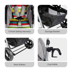  R for Rabbit Baby Travel System: Chocolate Ride stroller and infant car seat combo, multicolor. www.usmile.toys