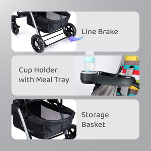 Rainbow R for Rabbit stroller for kids – colorful baby stroller available at www.usmile.toys