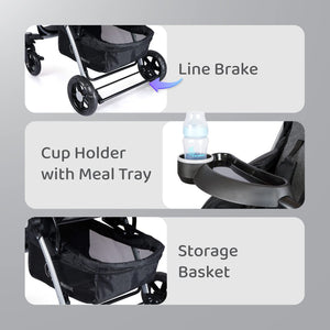 Rainbow R for Rabbit stroller for kids – colorful baby stroller available at www.usmile.toys