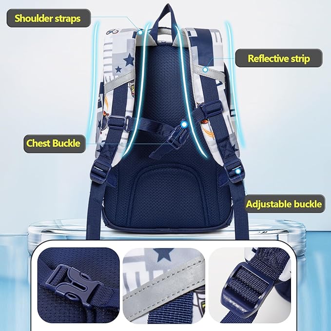 Kids' Space Backpack for Boys: Durable schoolbag with multiple compartments for books and supplies.
www.usmile.toys