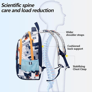 Cool Space Design School Backpack: Comfortable and stylish bag for boys who love astronauts and rockets.
www.usmile.toys