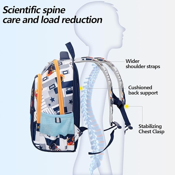 Cool Space Design School Backpack: Comfortable and stylish bag for boys who love astronauts and rockets.
www.usmile.toys