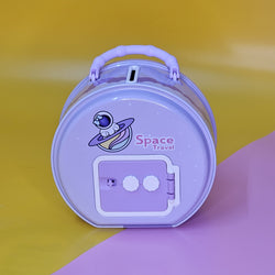 Space-Themed Metal Money Box with Lock & Key – Cute Astronaut & UFO Design Piggy Bank for Kids | Secure & Durable Savings Box with Transparent Coin Window | Ideal Return Gift for Birthdays, Parties & Special Occasions | Fun & Educational Gift for Children to Learn Money-Saving Habits | Available in Multiple Colors | Shop Now at www.usmile.toys