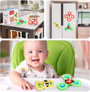 3 PCS Insect Suction Cup Bath Toy for Baby Boys Girls