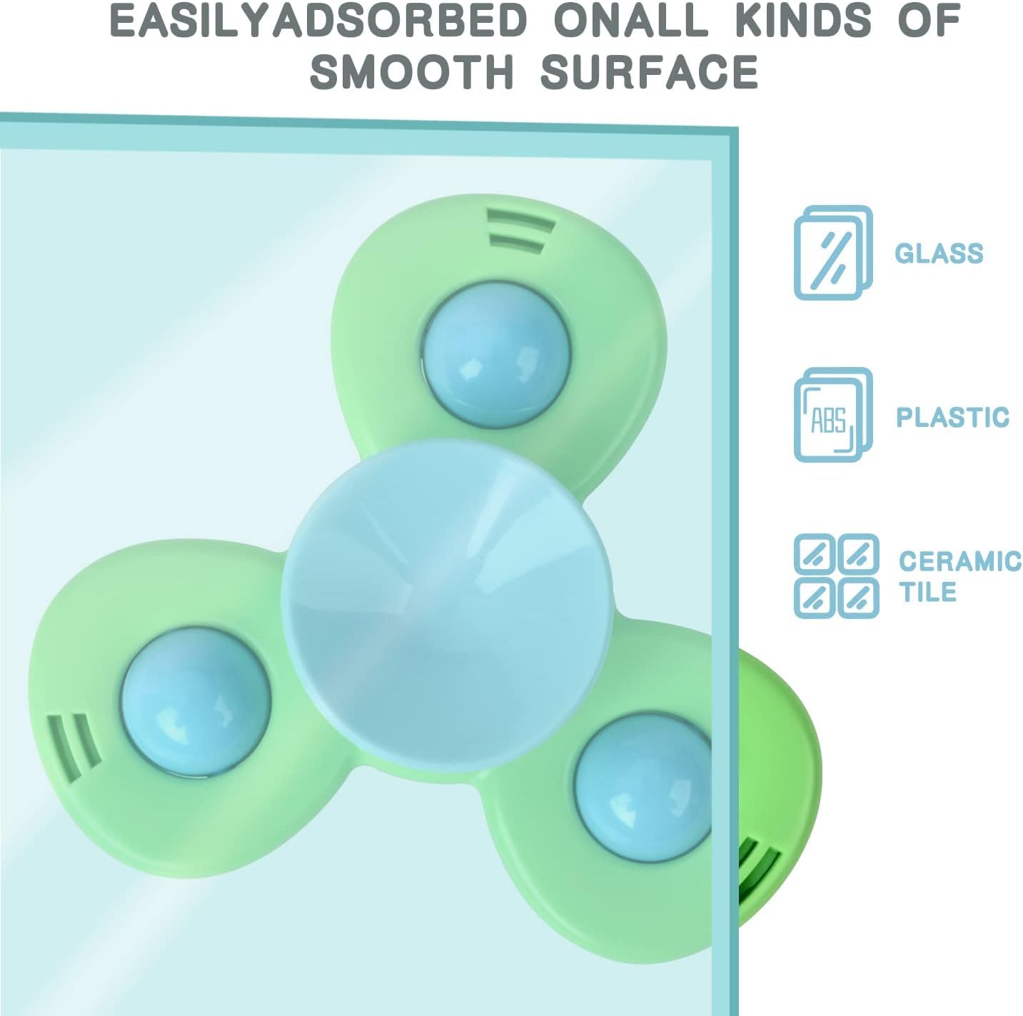 3 PCS Insect Suction Cup Bath Toy for Baby Boys Girls