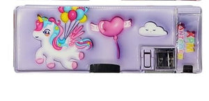 Magical unicorn stationery box for girls, making school and homework fun with its interactive design. www.usmile.toys