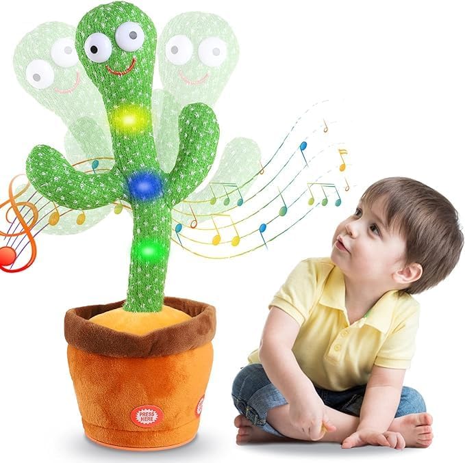 Buy Dancing Cactus Toy for Kids & Babies with Music, Lights & Mimic Talk – Fun Educational Toy – www.usmile.toys – Best Gift for 1 to 5 Year Olds