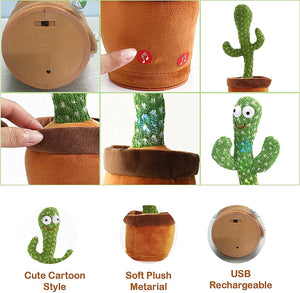 Buy Dancing Cactus Toy for Kids & Babies with Music, Lights & Mimic Talk – Fun Educational Toy – www.usmile.toys – Best Gift for 1 to 5 Year Olds