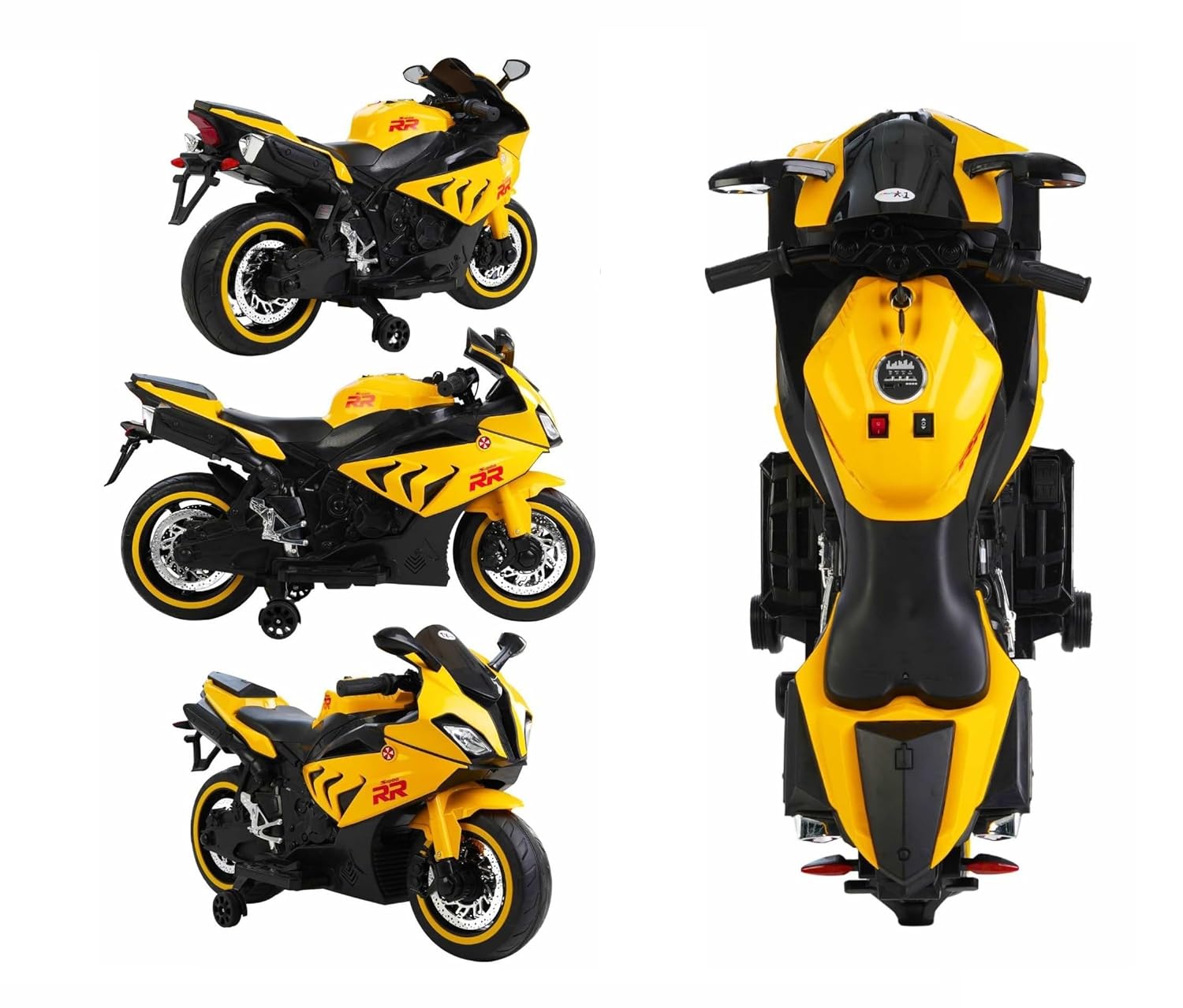 Fun and safe 12V kids' ride-on bike, perfect for outdoor play and developing motor skills in young riders. www.usmile.toys