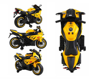 Fun and safe 12V kids' ride-on bike, perfect for outdoor play and developing motor skills in young riders. www.usmile.toys