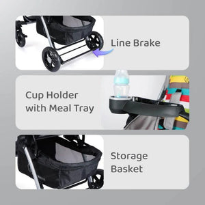 "Enjoy smooth and stylish outings with the R For Rabbit Chocolate Ride Baby Stroller, offering comfort for your child and convenience with practical features for parents. Available at uSmile.toys."www.usmile,toys