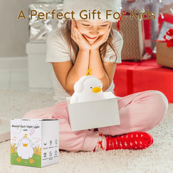 Silicone Night Lamp For Kids - Cute Music Duck