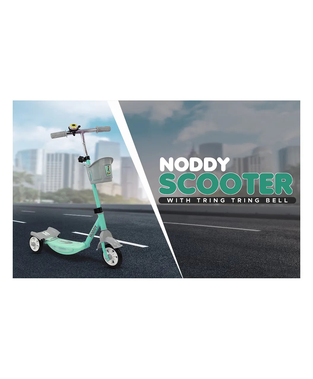 Usmile Toys Dash Noddy scooter for children, designed for stability with 3 wheels, perfect for outdoor play www.usmile.toys